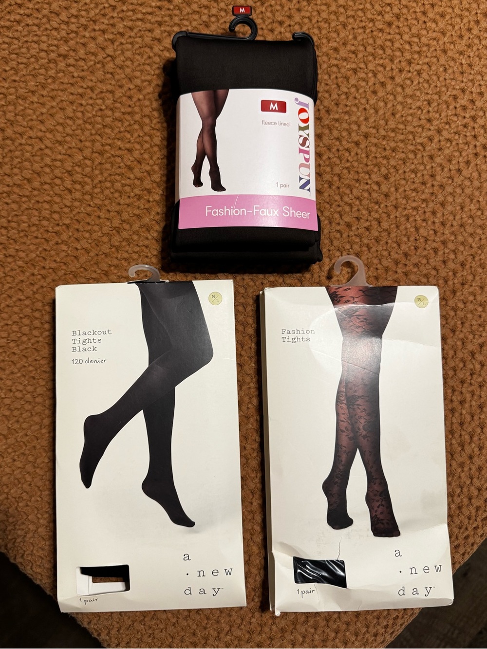 Lot of 3 Tights, Size M/L